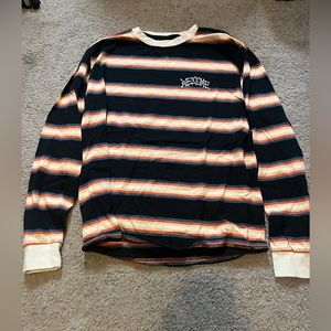 Welcome striped long sleeve tee